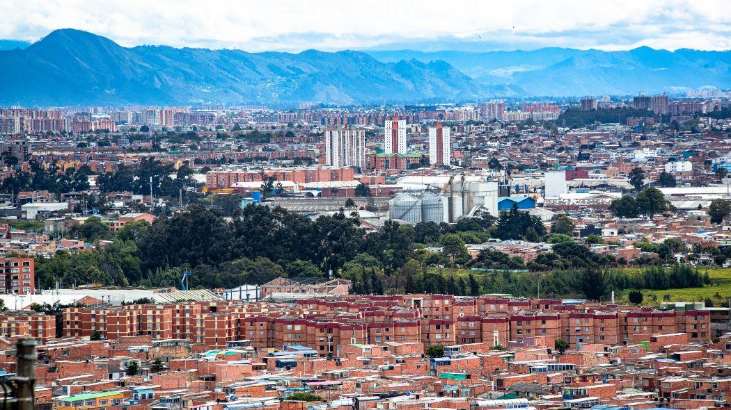 Vista aérea de Bogotá