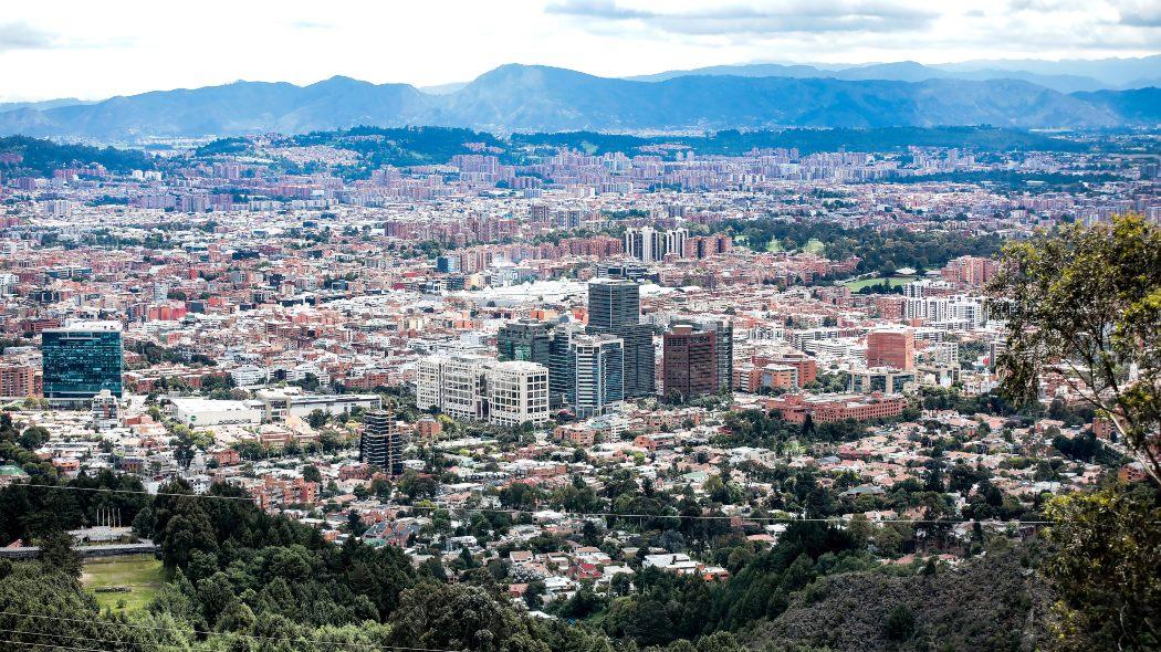 Vista aérea de Bogotá