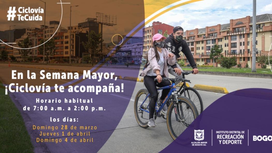 Ciclovía en Semana Santa