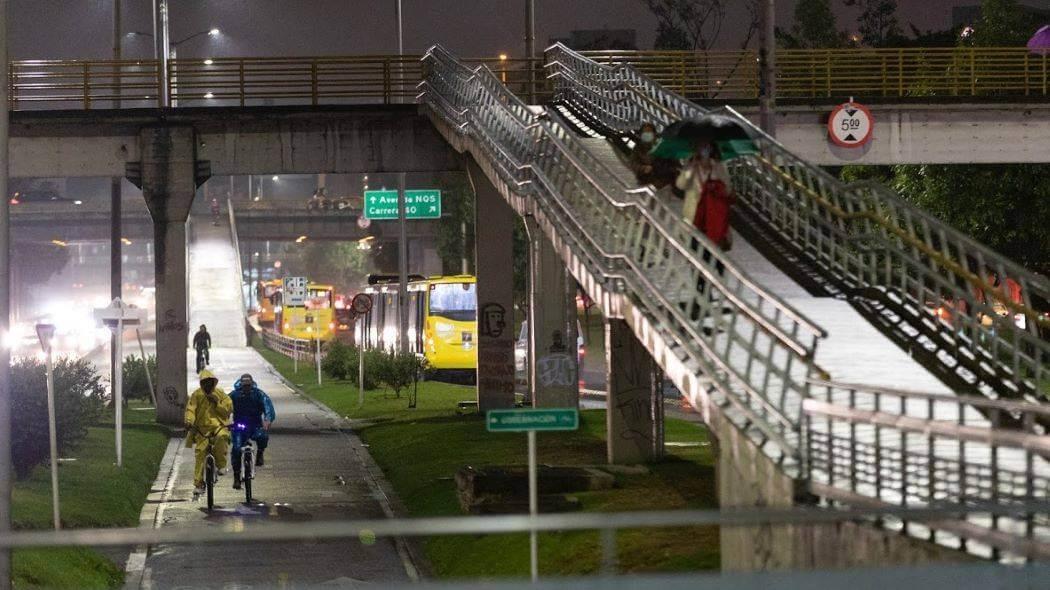 Imagen de Bogotá nocturna.