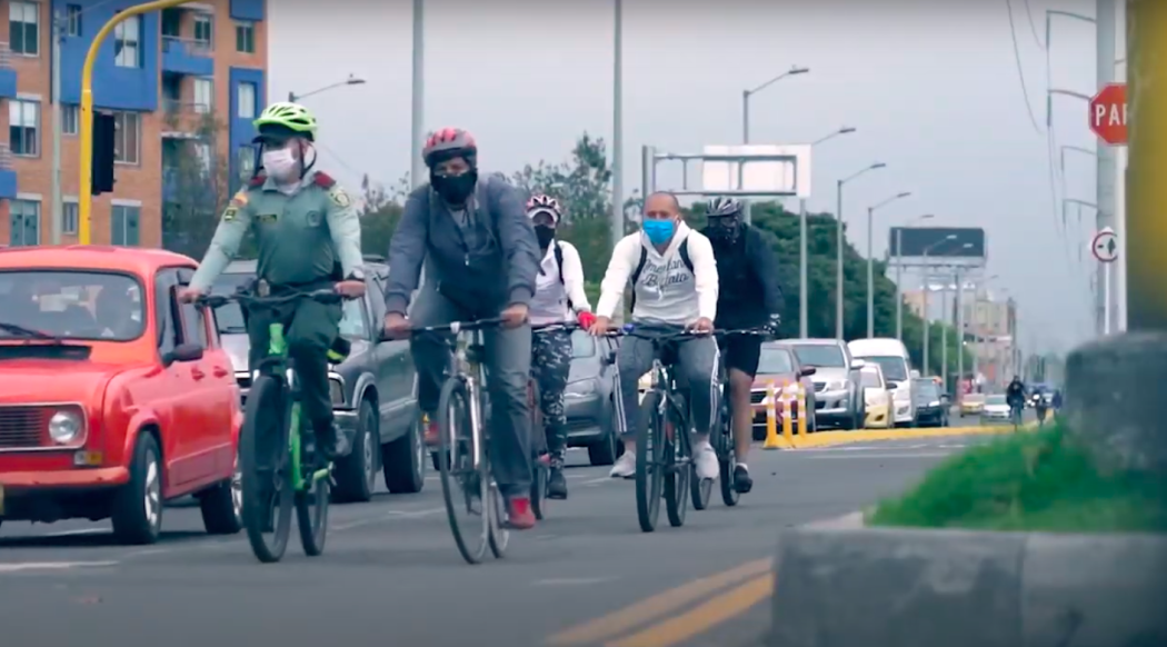 A un año de la pandemia del COVID-19 Bogotá cuenta con una red nueva de 84 kilómetros de ciclocarriles 