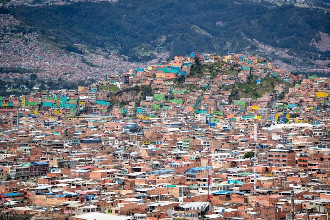 Panorámica de casas en Bogotá