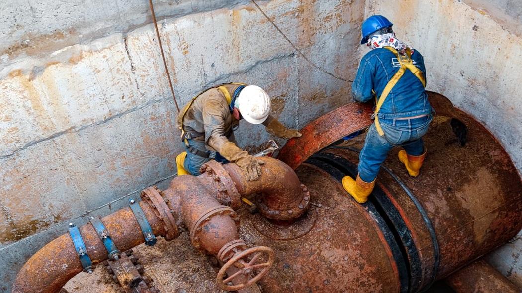 El 8 y el 10 de marzo los trabajadores reemplazarán la válvula de ingreso de agua al Tanque de Casablanca