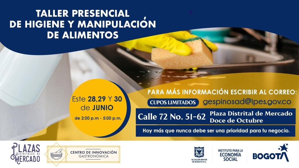 Taller de manipulación de alimentos en la plaza Doce de Octubre