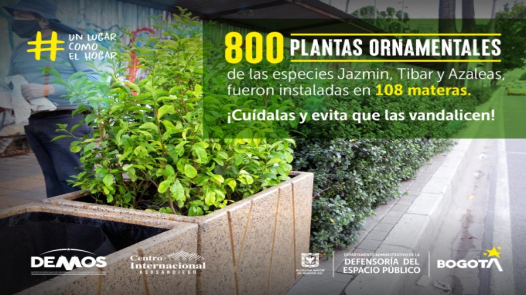 Embellecimiento del espacio público en el centro de Bogotá