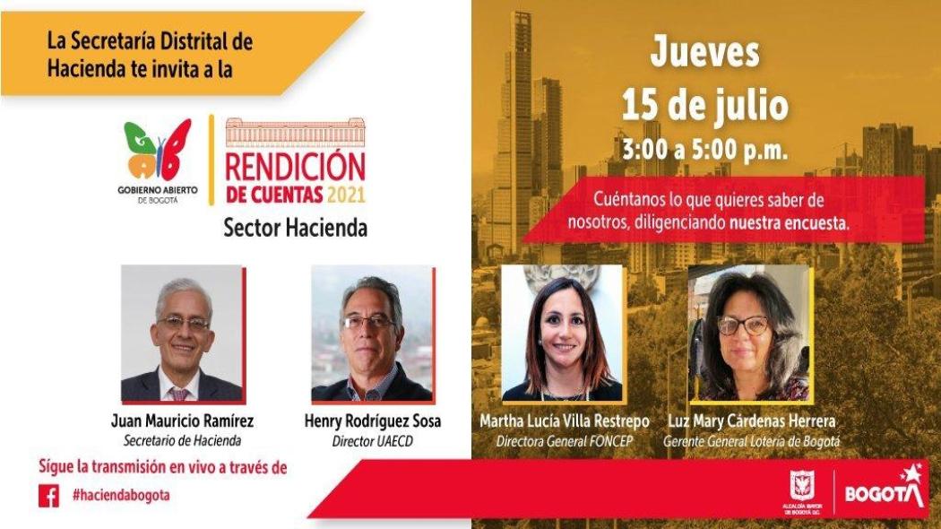 Sector Hacienda le rinde cuentas a la ciudadanía este 15 de julio