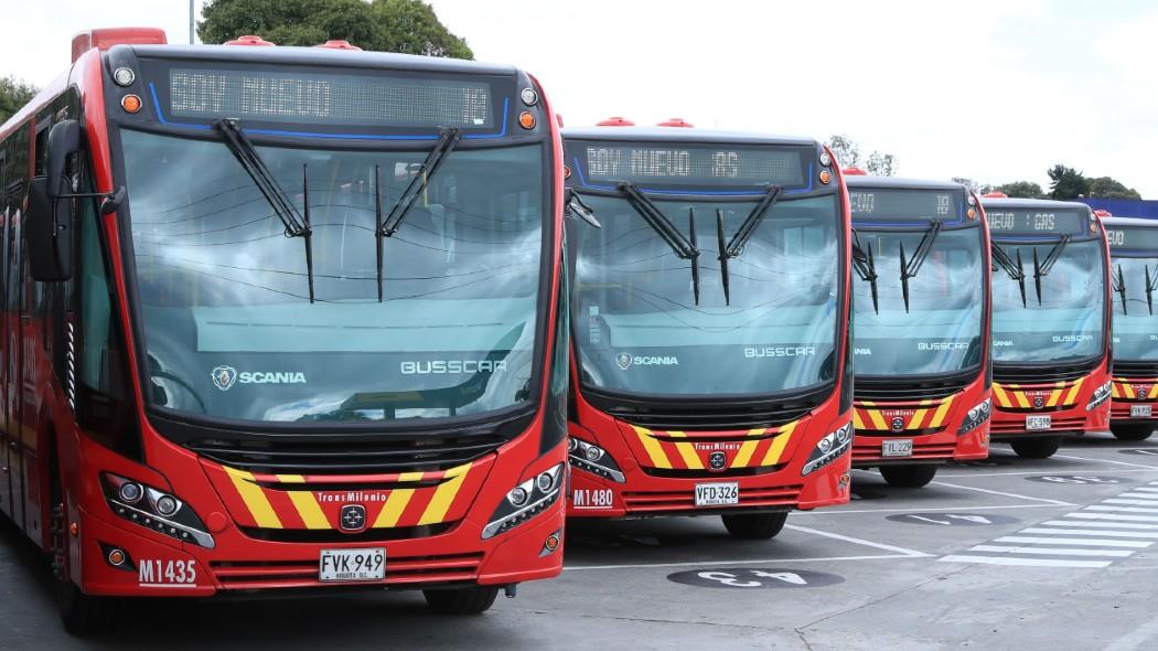 Buses del sistema TransMilenio.