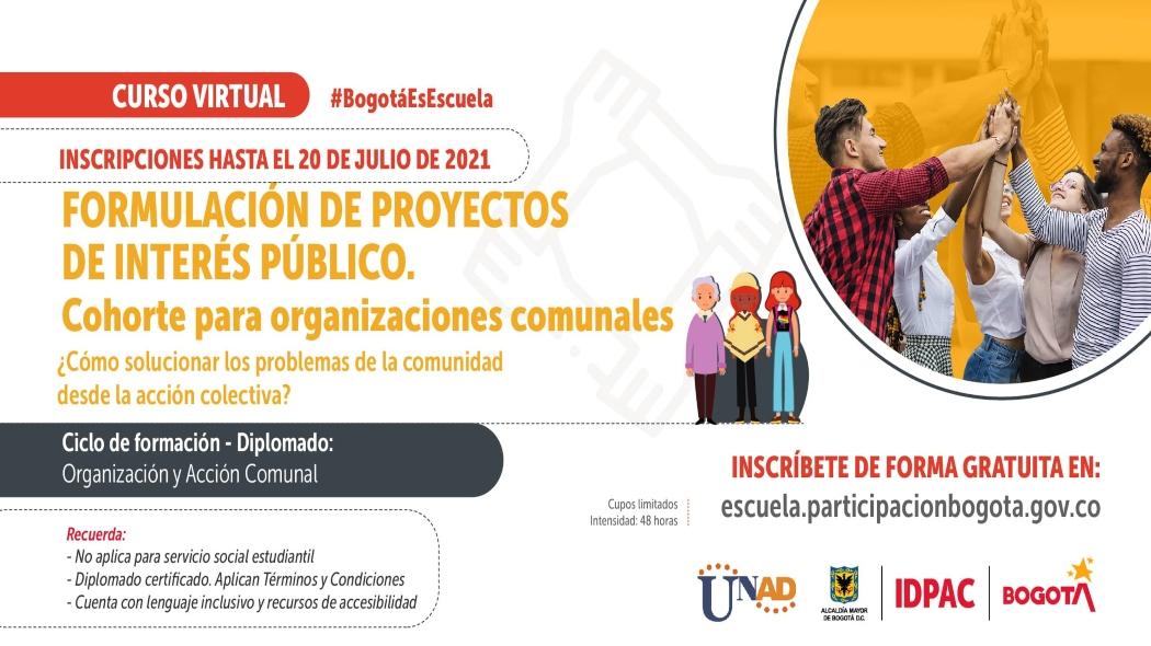 Formulación de Proyectos de Interés Público - Cohorte para Organizaciones Comunales