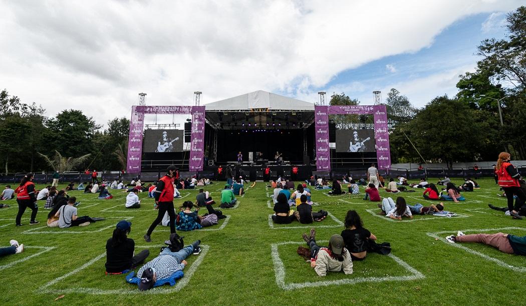 Concierto de prueba realizado en el Parque de los Novios el pasado 22 de agosto. Foto: Idartes.