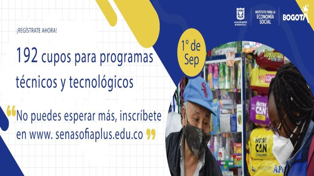 . Hasta hoy, 01 de septiembre podrá inscribirse a los 192 programas técnicos y tecnológicos dispuestos por el SENA