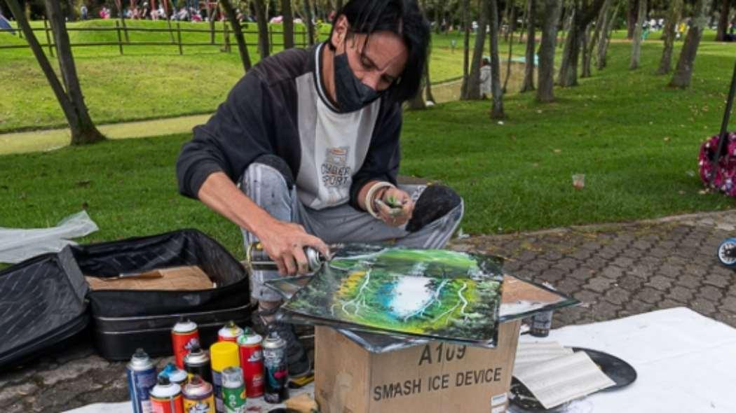 IDARTES Artistas Espacio Publico Simón Bolívar