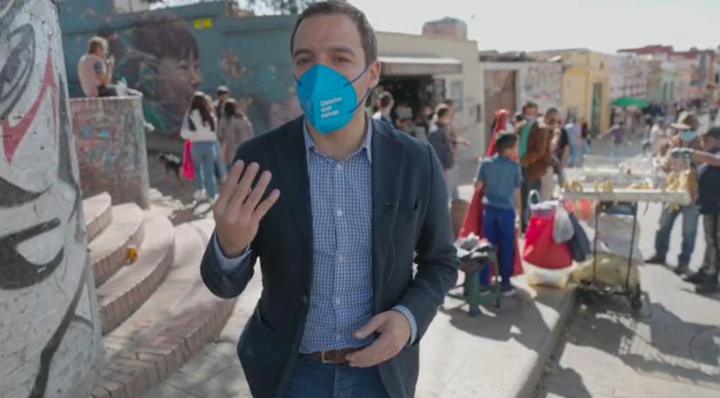 Luis Ernesto Gómez, alcalde Mayor de Bogotá (e). invitó a que quienes se inscribieron para votar, puedan elegir a sus 133 representantes a los Consejos Locales de Vendedores Informales. Foto. Alcaldía.