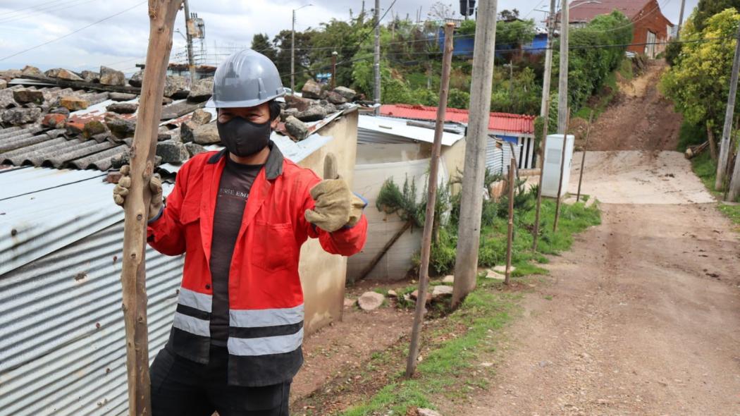 Obras de mejoramiento de barrios en La Flora-Usme