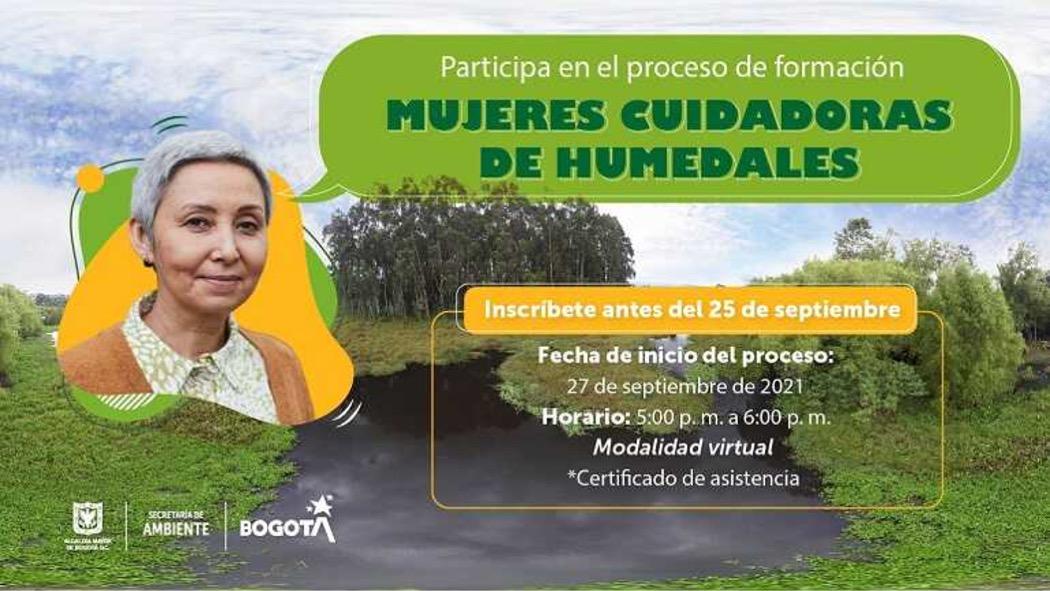 El proceso comenzará el 27 de septiembre y se desarrollará en siete sesiones virtuales. Pieza: Secretaría de Ambiente.