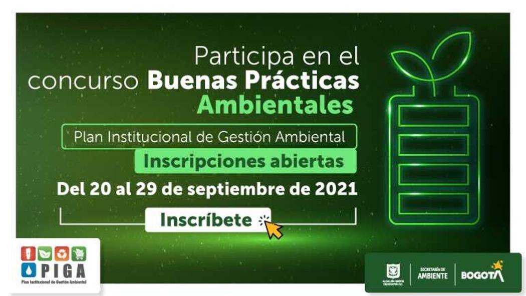 Las entidades podrán participar en dos programas diferentes del PIGA, como el uso eficiente del agua y energía, gestión integral de residuos, consumo sostenible e implementación de prácticas sostenibles. Pieza: Secretaría Ambiente.  