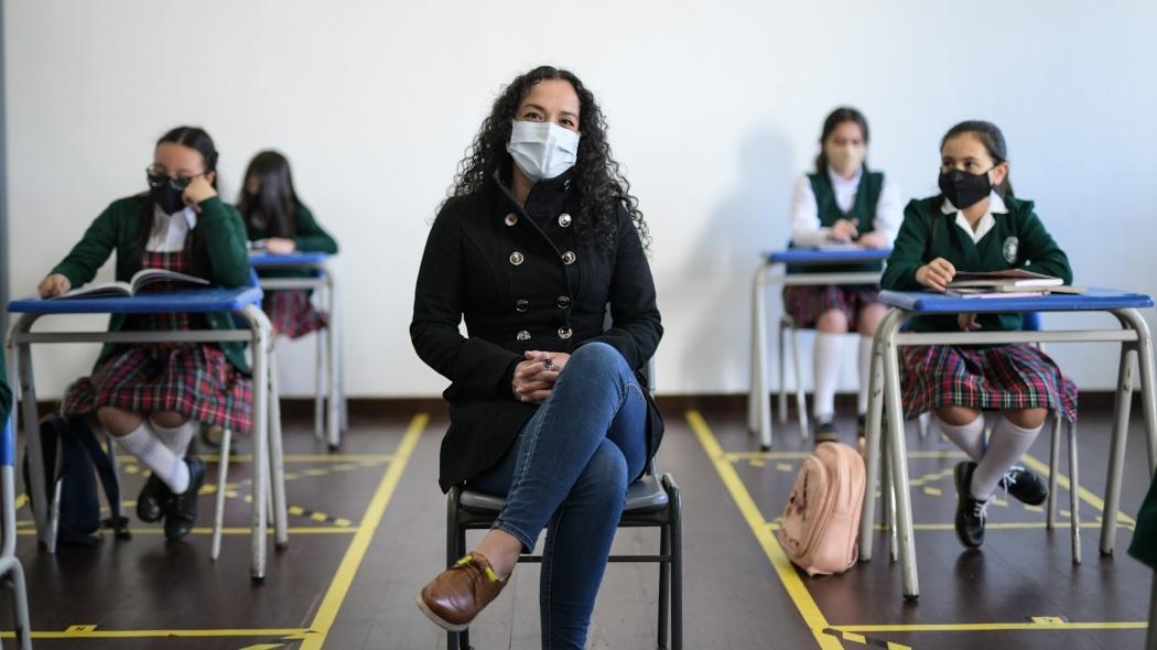 Profesora en clase