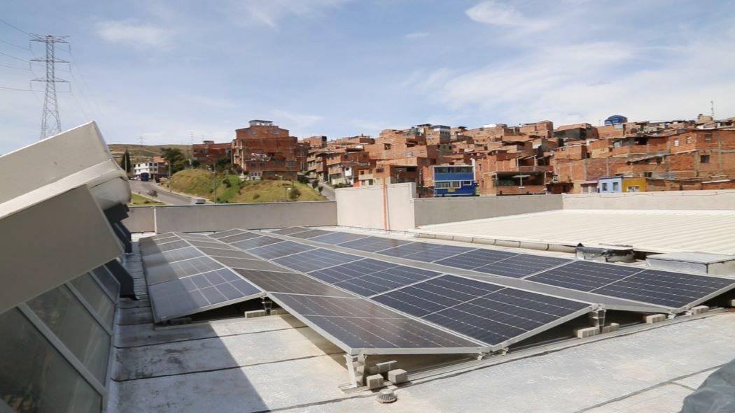 Imagen de los paneles solares 