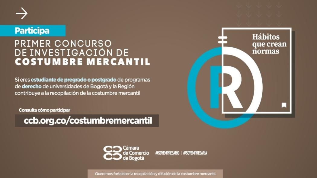 Primer Concurso de Investigación sobre Costumbre Mercantil ¡Inscríbete!