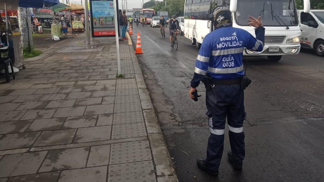 Auxiliar en la vía.