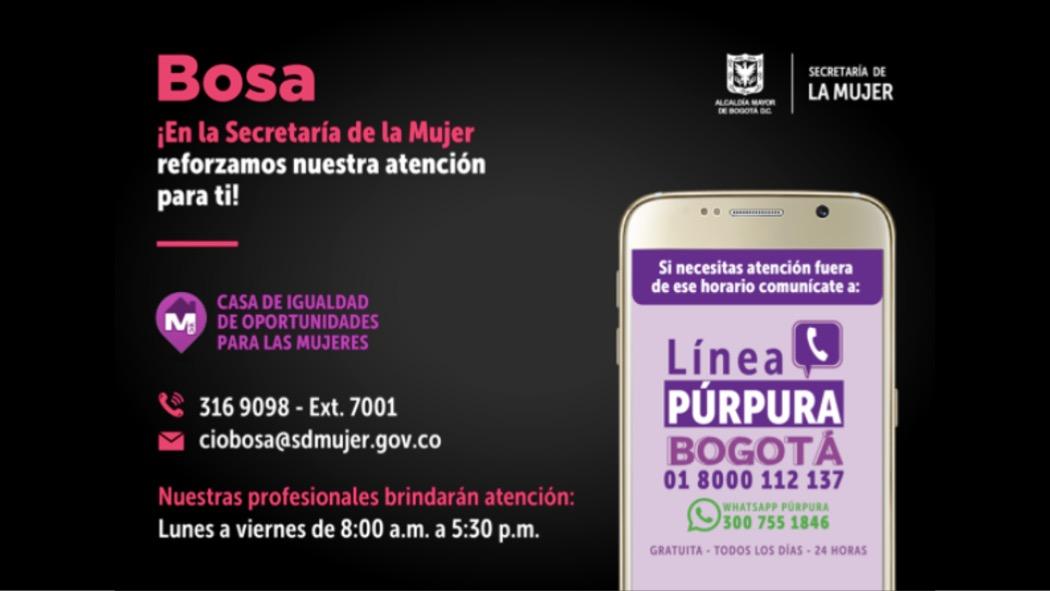 Casa de Igualdad de Oportunidades de Bosa: Servicios para las mujeres