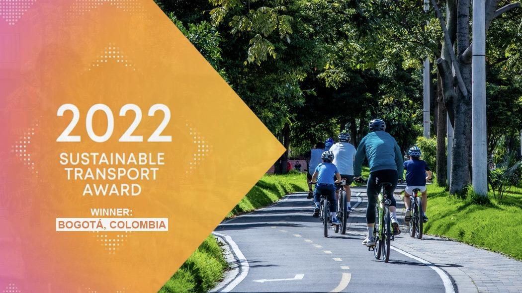 Bogotá gana premio STA 2022 de Transporte Sostenible 