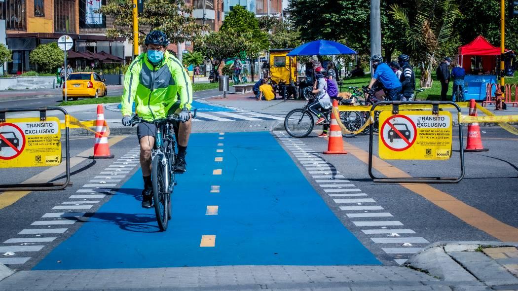 Imagen de ciclorrutas en Bogotá