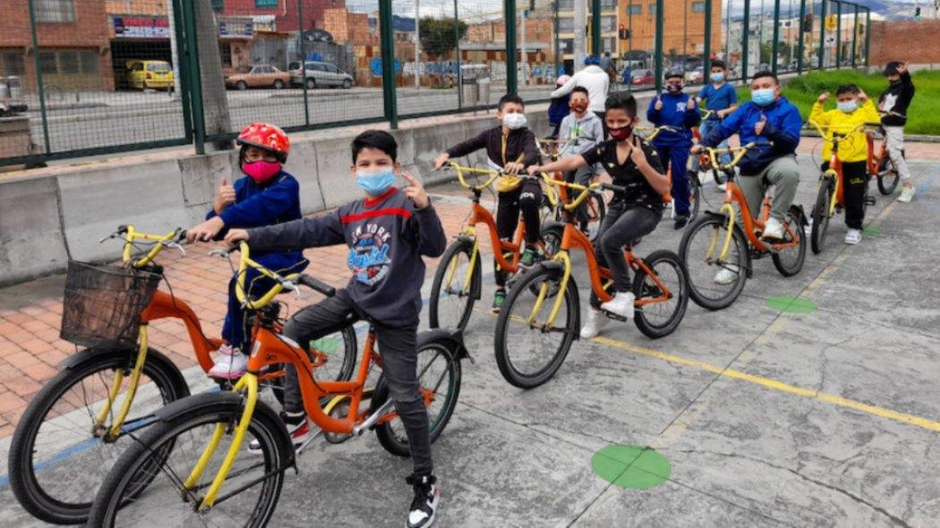 Al colegio en bici