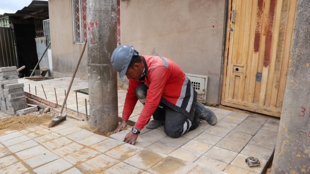 Distrito avanza en obras de mejoramiento de barrios en San Pedro, Usme