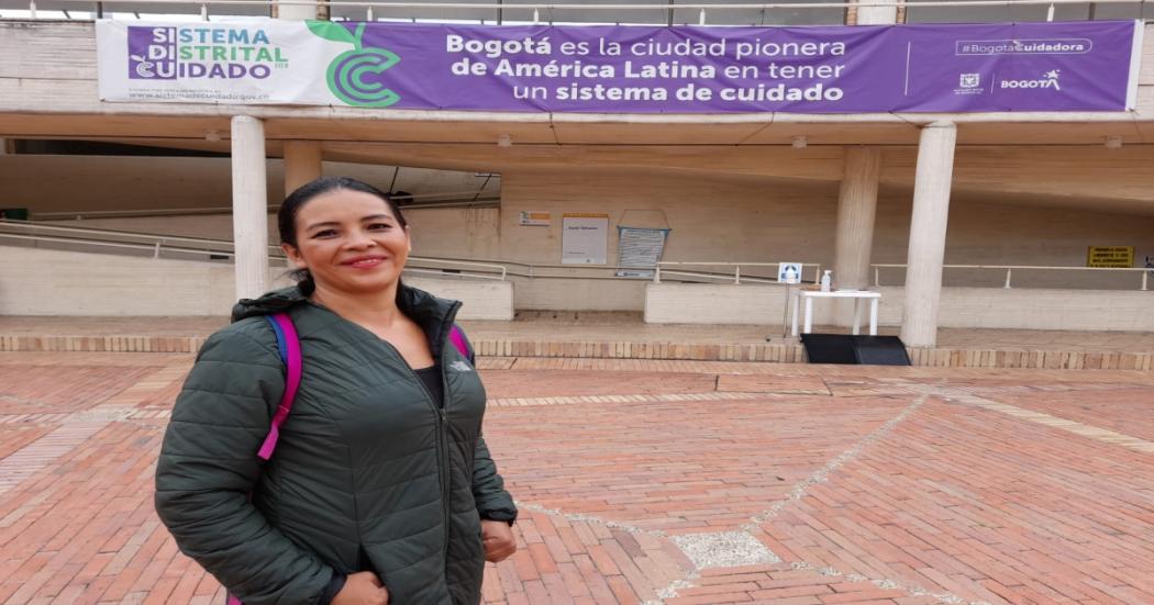 Andrea es una de las beneficiarias de la Manzana del Cuidado de Bosa