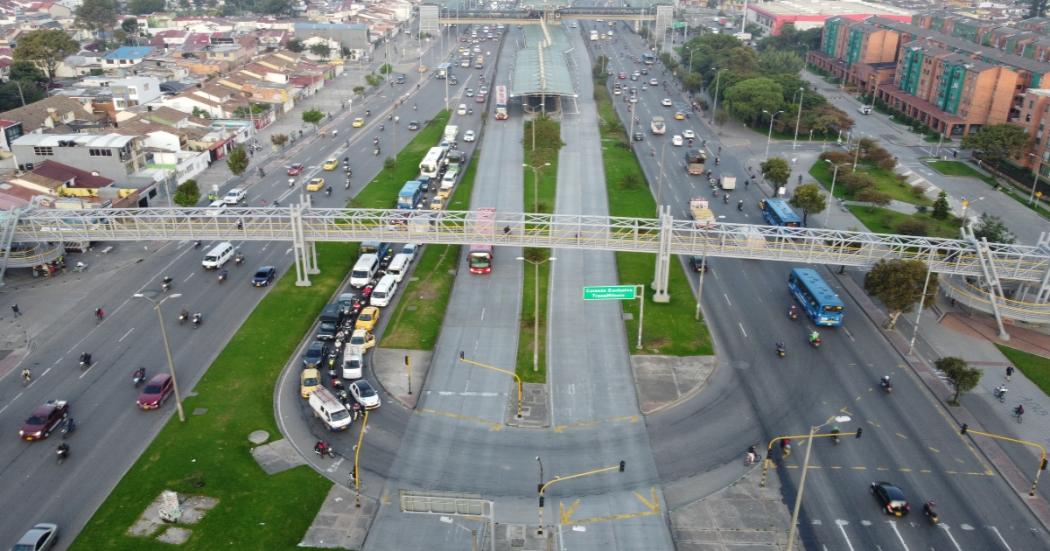 Sector donde habrá contraflujo en la Av. Américas desde el 6 de abril