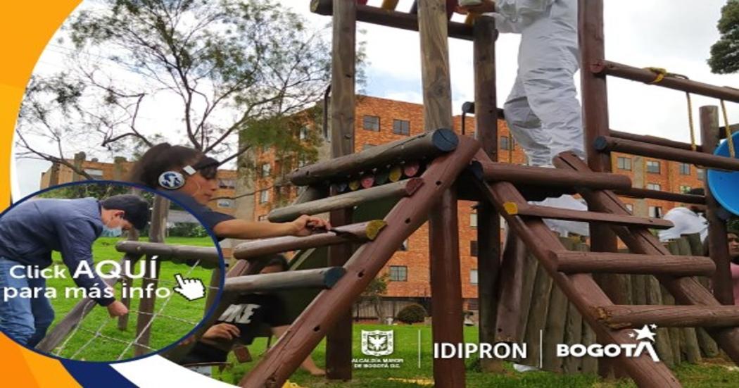 Parques de de Usaquén son intervenidos por los jóvenes de idipron