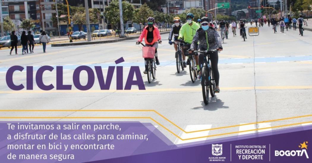 Restricciones de la Ciclovía este lunes festivo del 21 de marzo 2022