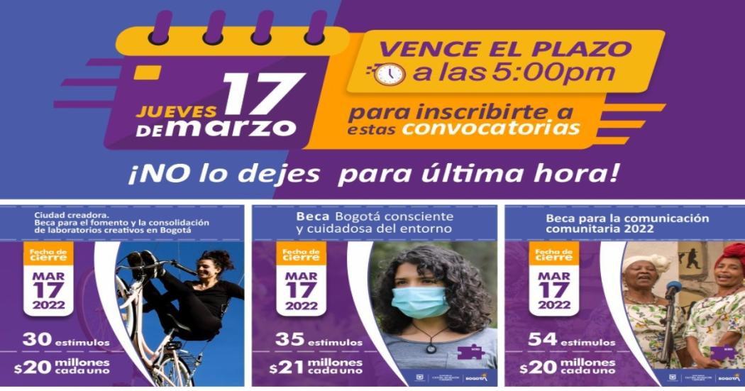 Quedan pocos días para participar en estas convocatorias, conoce y participa en 