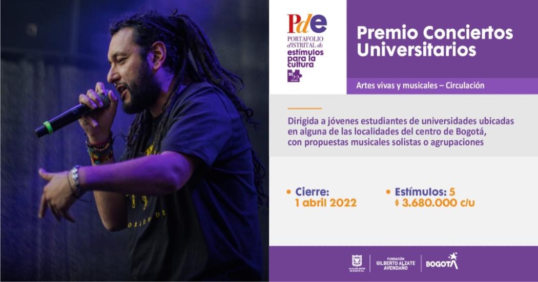  Premio Conciertos Universitarios cierra el 1 de abril su convocatoria