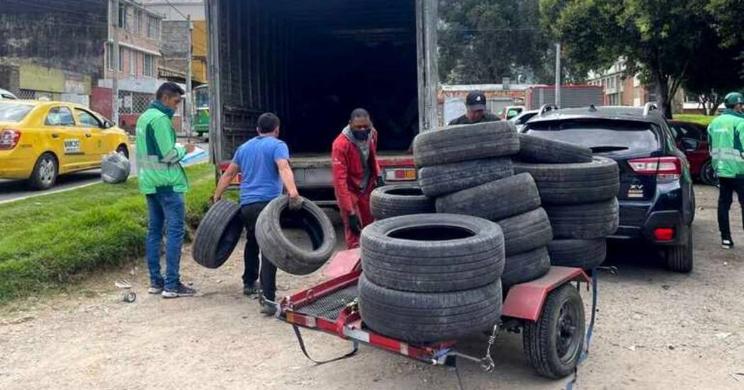 Jornada de recolección y disposición de llantas usadas en Bosa (Foto)