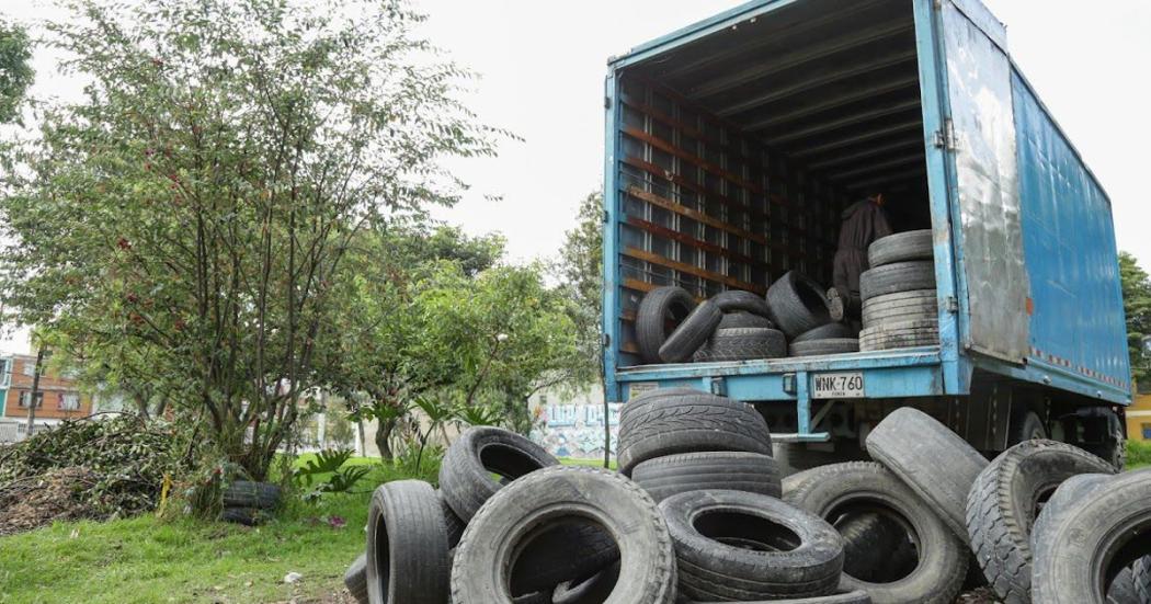 Se recolectaron 1.114 llantas viejas en Ciudad Bolívar y Puente Aranda