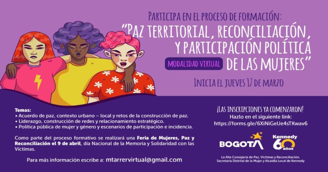 Paz territorial, reconciliación y participación política de mujeres