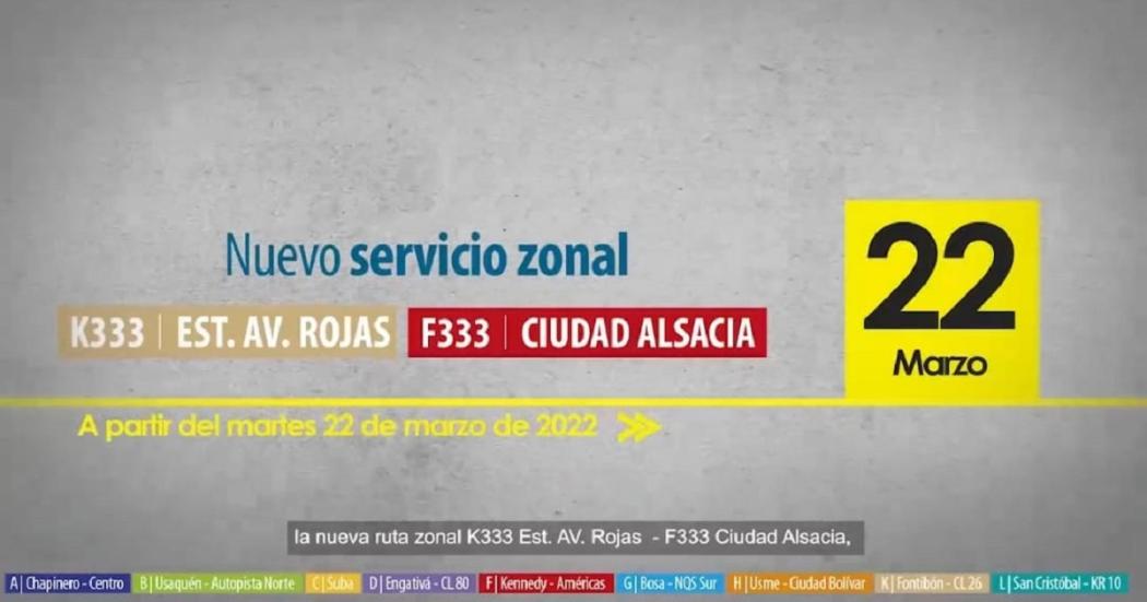 Ciudad Alsacia contará con una nueva ruta zonal desde el 22 de marzo 