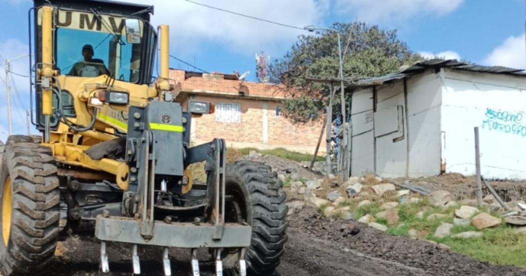 Intervención de la Unidad de Mantenimiento Vial en Ciudad Bolívar