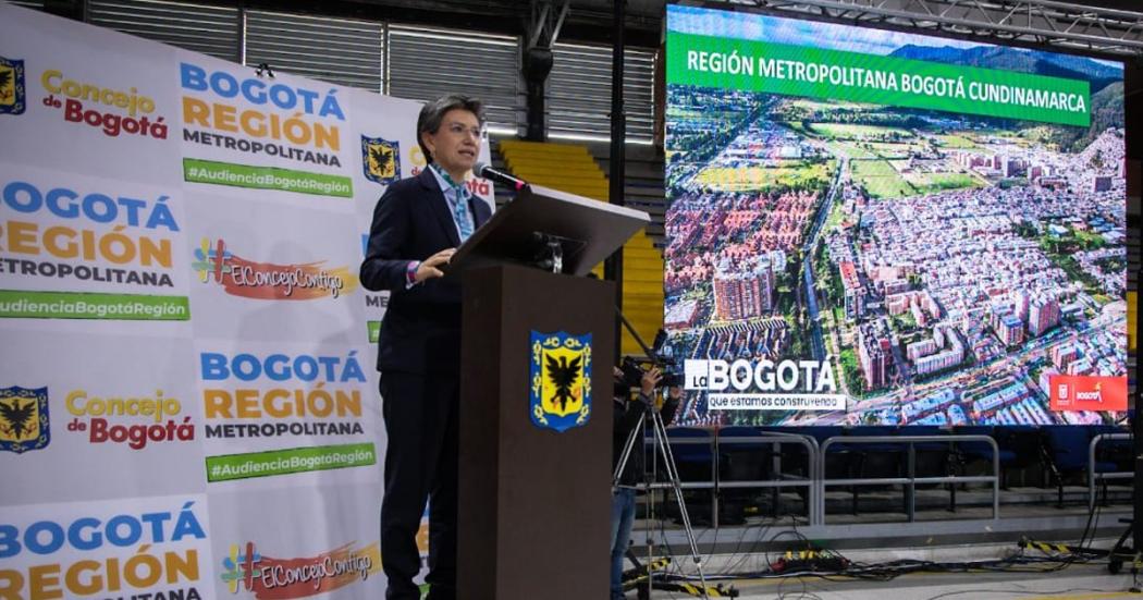 Alcaldesa, en Audiencia de Región Metropolitana Bogotá - Cundinamarca