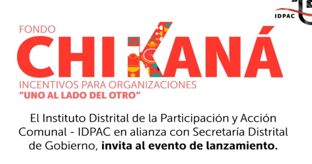 Fondo Chikaná Incentivos para Organizaciones ‘Uno al lado de otro’ 