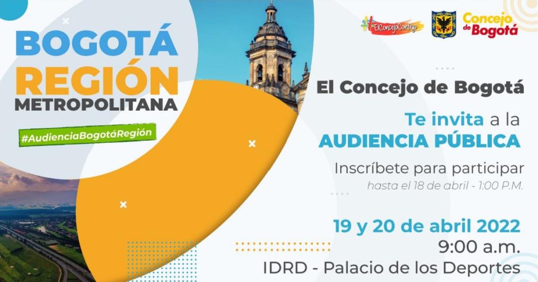 ¡Participa! Audiencia de Región Metropolitana este 19 y 20 de abril 