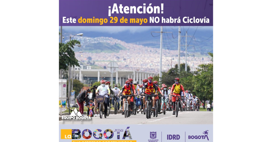 Restricciones de la Ciclovía para el puente festivo y las elecciones