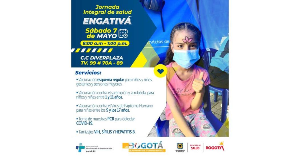 Jornada integral de salud gratuita en Engativá. Hoy sábado 7 de mayo 