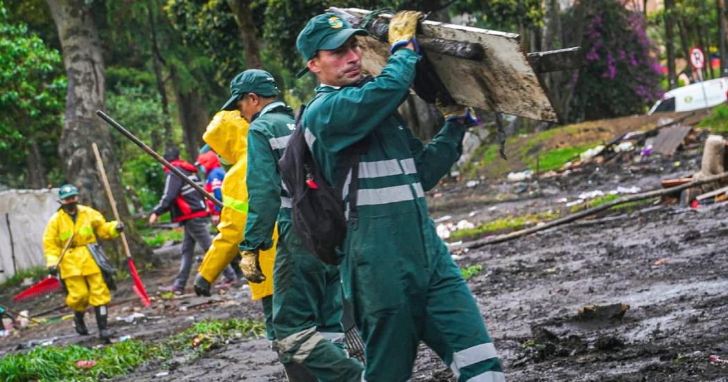 UAESP adelanta labores de limpieza para recuperar el parque Nacional