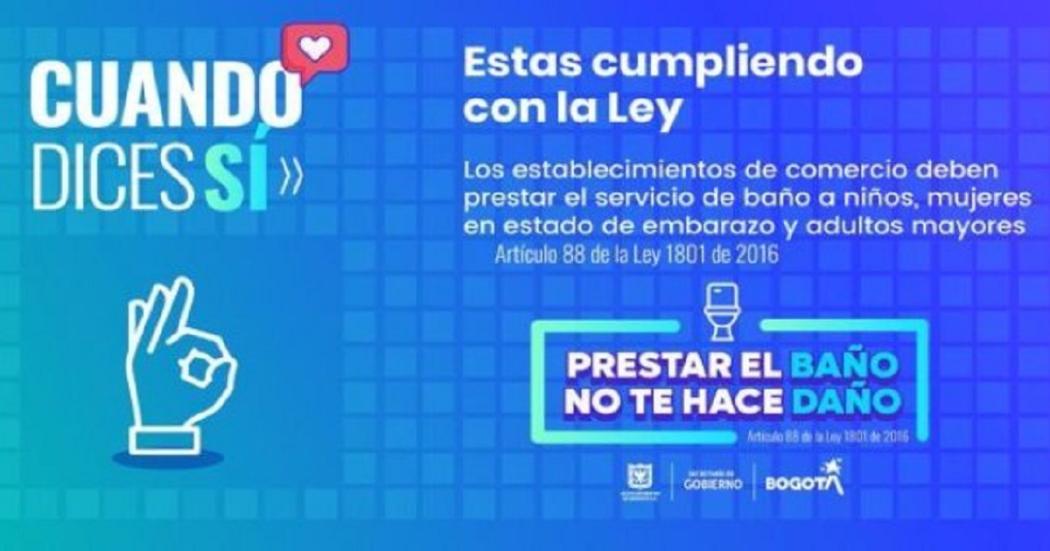 Distrito reactivó la campaña #PrestaElBaño para establecimientos públicos