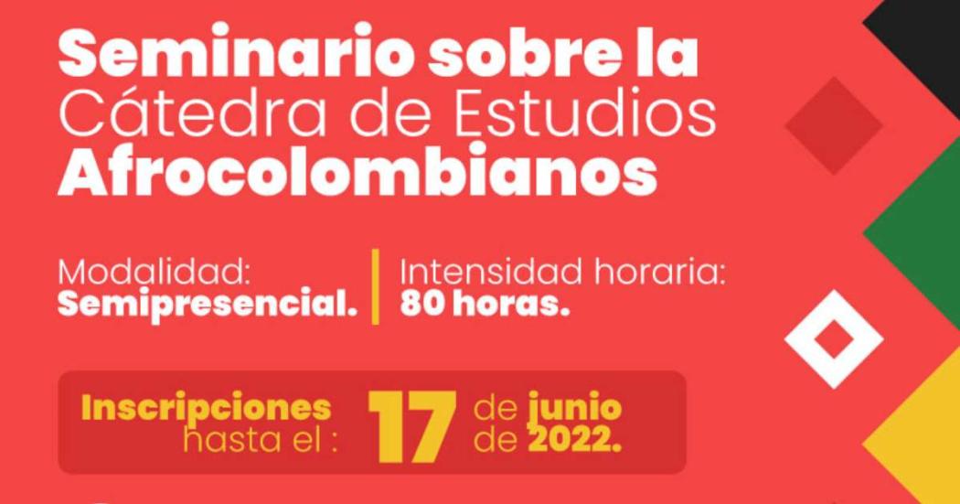 Inscripciones para seminario sobre estudios afrocolombianos 