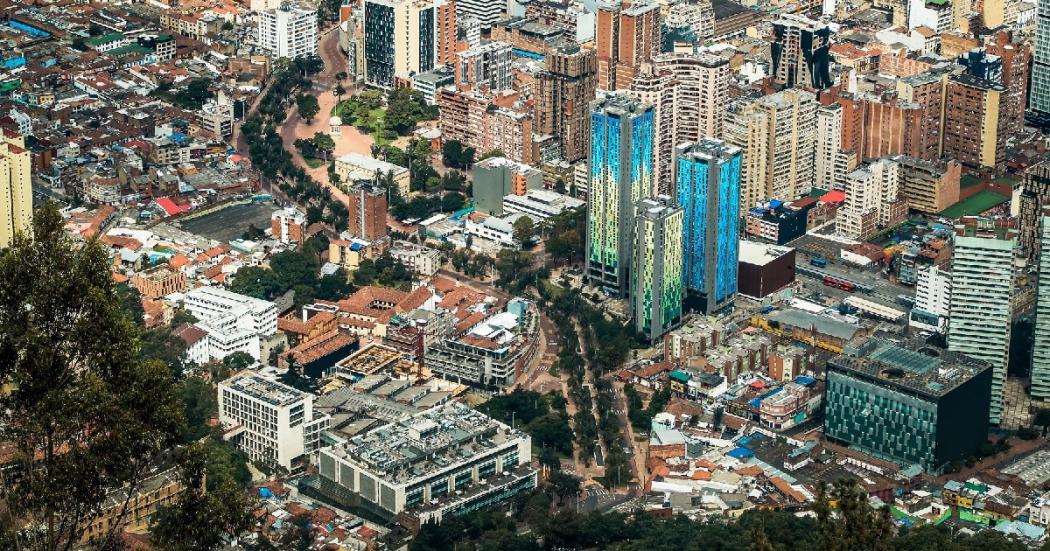 Foto panorámica de Bogotá