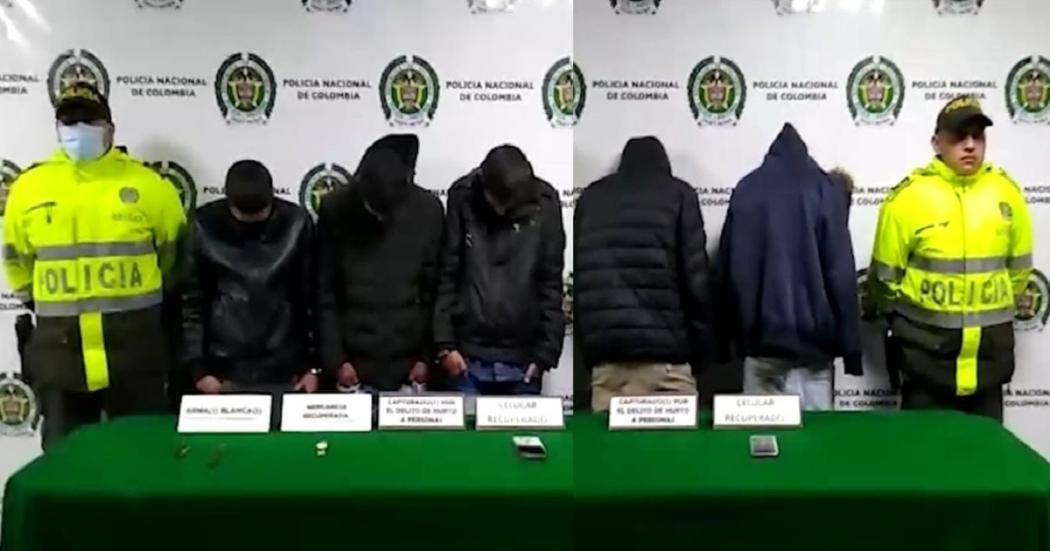 En operativos fueron capturadas 5 personas por hurto a ciudadanos