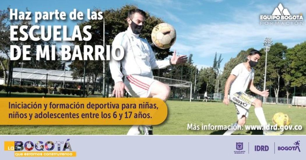 Escuelas de mi Barrio te invita a hacer deporte. ¡Inscríbete!